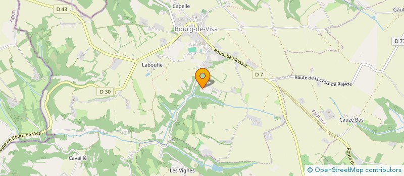 localisation de l'entreprise MADAME MARIE GALLICE à BOURG-DE-VISA