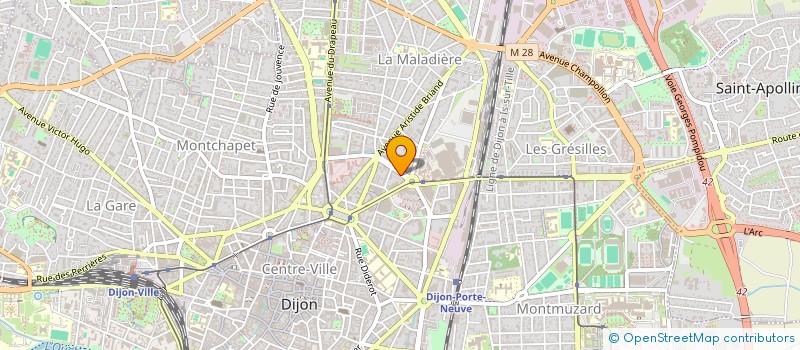 localisation de l'entreprise MADAME MARIE GALLIMARDET  DIJON