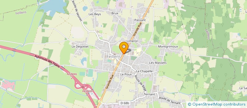 localisation de l'entreprise MADAME MARIE GALLION  FEILLENS