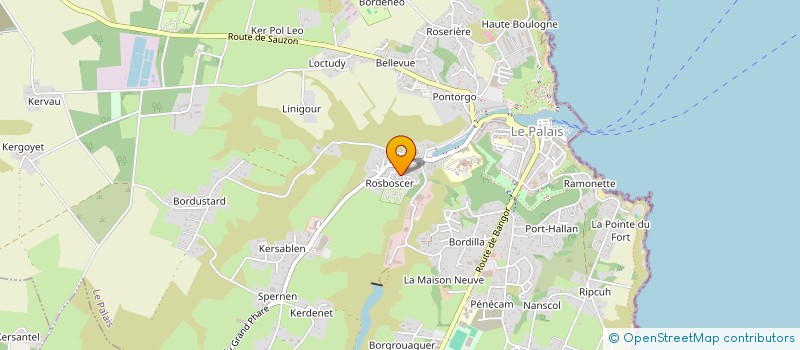 localisation de l'entreprise MADAME MARIE GALLOT-LAVALLEE  LE PALAIS