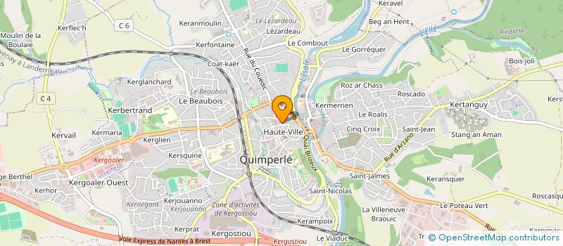 localisation de l'entreprise MADAME MARIE GANDUBERT à QUIMPERLE