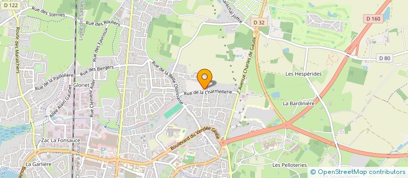 localisation de l'entreprise MADAME MARIE GARANDEAU  LES SABLES D'OLONNE