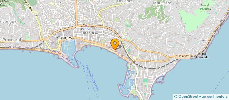 localisation de l'entreprise MADAME MARIE GARBAY à CANNES