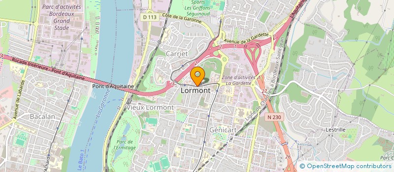 localisation de l'entreprise MADAME MARIE GARCIA  LORMONT