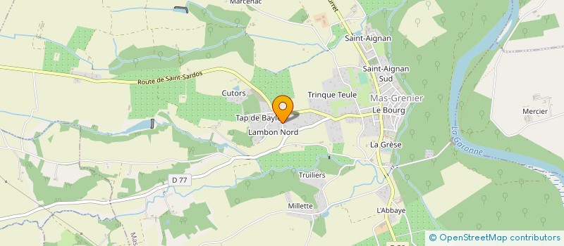 localisation de l'entreprise MADAME MARIE GARCIA  MAS-GRENIER