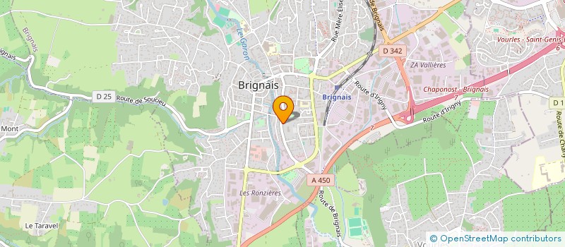 localisation de l'entreprise MADAME MARIE GARCIA  BRIGNAIS