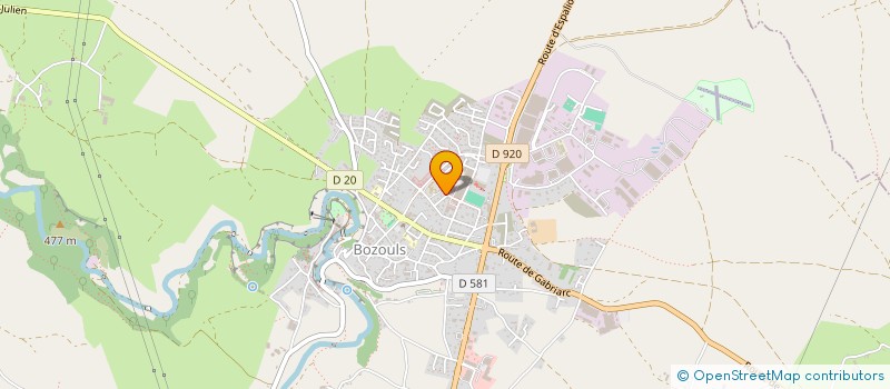 localisation de l'entreprise MADAME MARIE GARES  BOZOULS