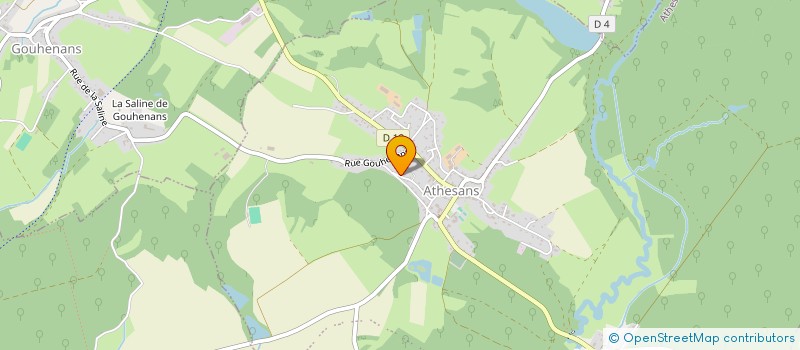 localisation de l'entreprise MADAME MARIE GARNICHET  ATHESANS-ETROITEFONTAINE