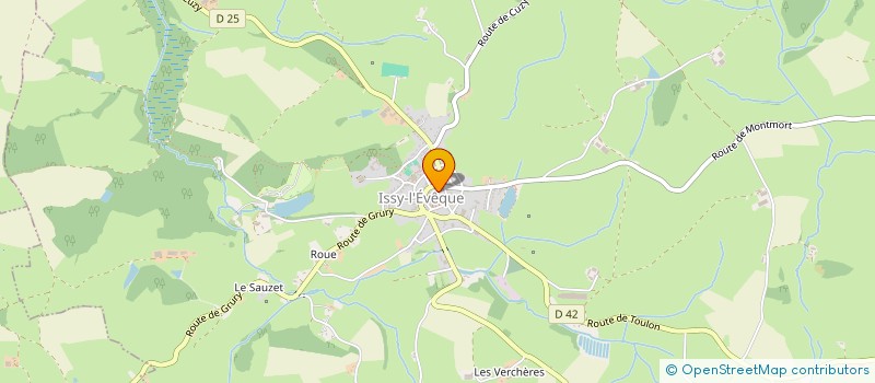 localisation de l'entreprise MADAME MARIE GARNIER  ISSY-L'EVEQUE