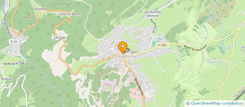 localisation de l'entreprise MADAME MARIE GARSAULT  LES ROUSSES