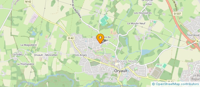 localisation de l'entreprise MADAME MARIE GATINEAU-GRANDREMY  ORVAULT