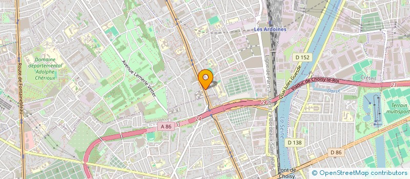 localisation de l'entreprise MADAME MARIE GATTEAU  VITRY-SUR-SEINE