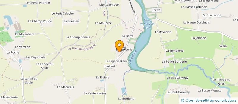 localisation de l'entreprise MADAME MARIE GAUBERT à LE THEIL-DE-BRETAGNE
