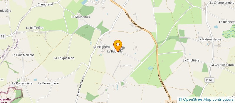 localisation de l'entreprise MADAME MARIE GAUDIN à FROSSAY