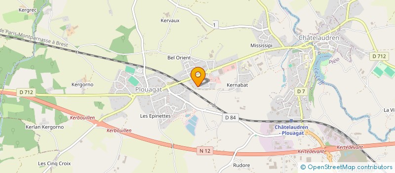 localisation de l'entreprise MADAME MARIE GAUFFNY  CHATELAUDREN-PLOUAGAT