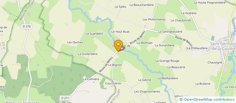 localisation de l'entreprise MADAME MARIE GAULTIER à SAINT-GERMAIN-DE-LA-COUDRE