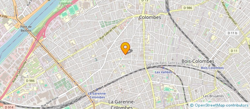 localisation de l'entreprise MADAME MARIE GAUTHIER  COLOMBES