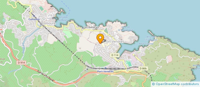 localisation de l'entreprise MADAME MARIE GAUTRON  PORT-VENDRES