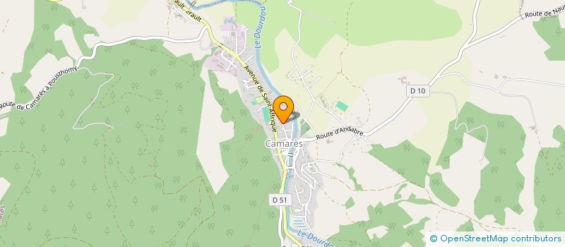 localisation de l'entreprise MADAME MARIE GAYRAUD  CAMARES