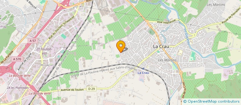 localisation de l'entreprise MADAME MARIE GAZEUSE  LA CRAU