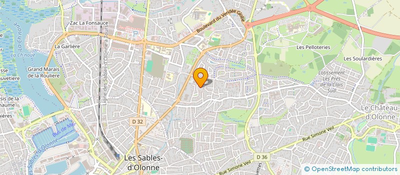 localisation de l'entreprise MADAME MARIE GAZON à LES SABLES D'OLONNE