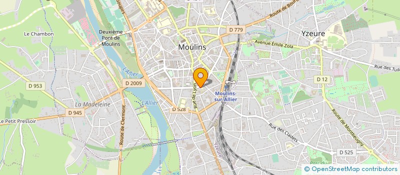 localisation de l'entreprise MADAME MARIE GEAIX  MOULINS