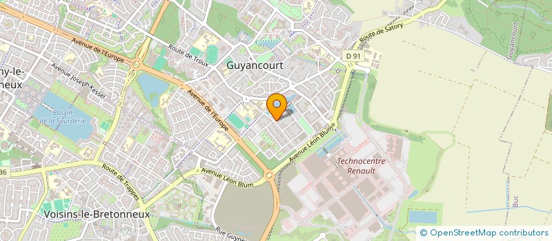 localisation de l'entreprise MADAME MARIE GEHY  GUYANCOURT