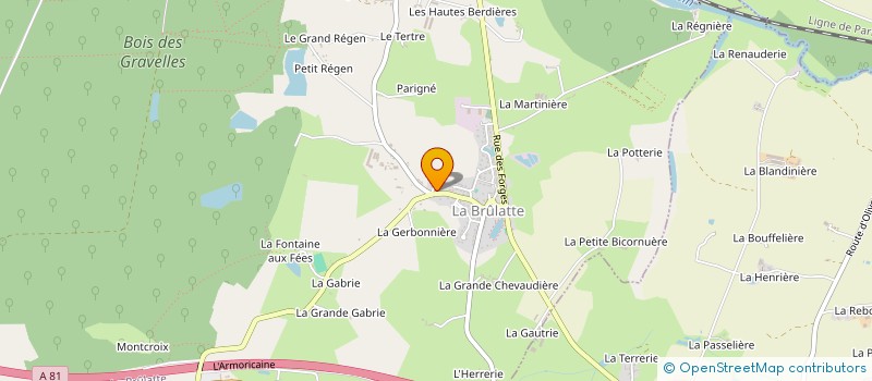 localisation de l'entreprise MADAME MARIE GENDRON  LA BRULATTE