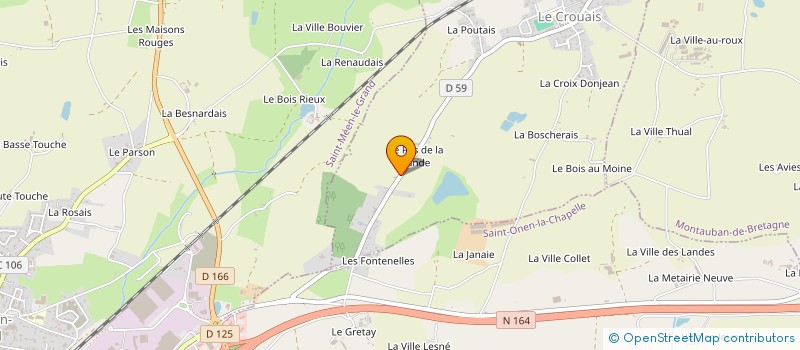 localisation de l'entreprise MADAME MARIE GENDROT  LE CROUAIS