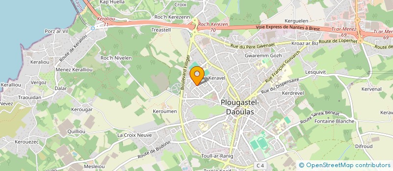 localisation de l'entreprise MADAME MARIE GENEVIER  LOPERHET