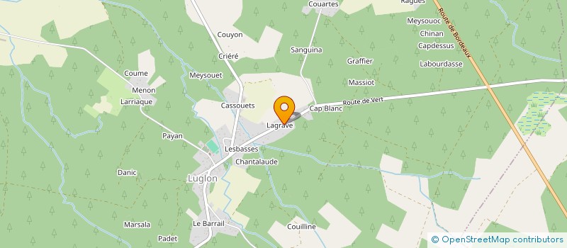 localisation de l'entreprise MADAME MARIE GENEVIEVE DAYON  TRENSACQ