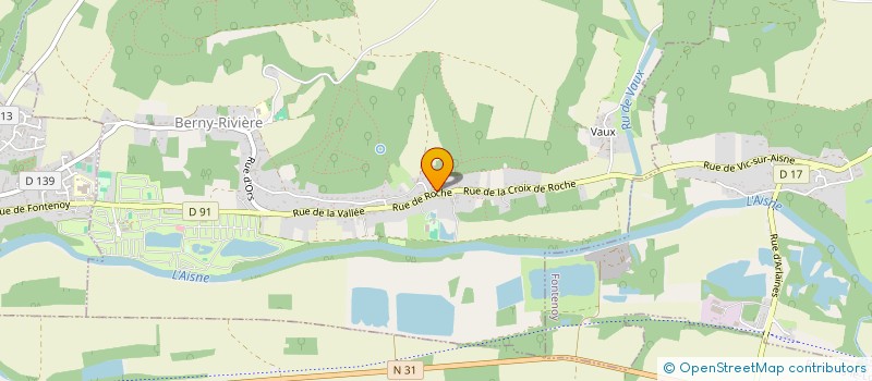 localisation de l'entreprise MADAME MARIE-GENEVIEVE LEFEVRE  BERNY-RIVIERE