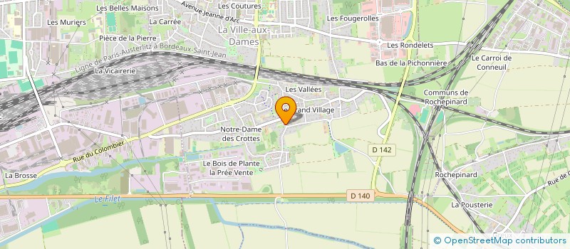 localisation de l'entreprise MADAME MARIE GENEVIEVE PONTOIS  LA VILLE-AUX-DAMES