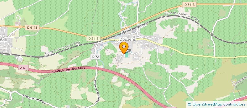 localisation de l'entreprise MADAME MARIE GENEVIEVE PRAX  DOUZENS