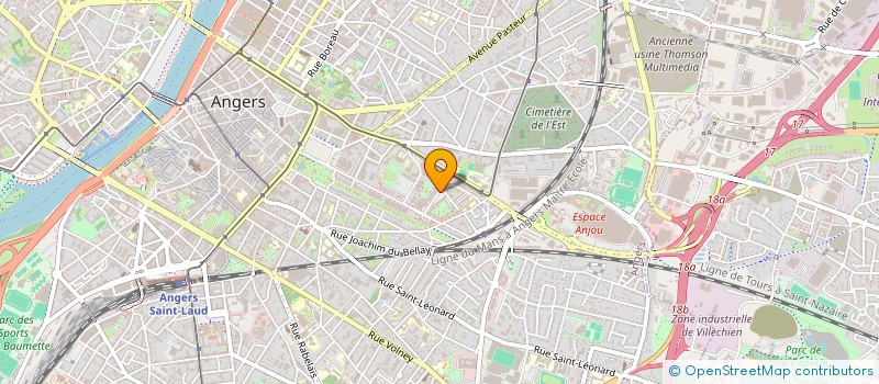 localisation de l'entreprise MADAME MARIE GENEVRIER à ANGERS