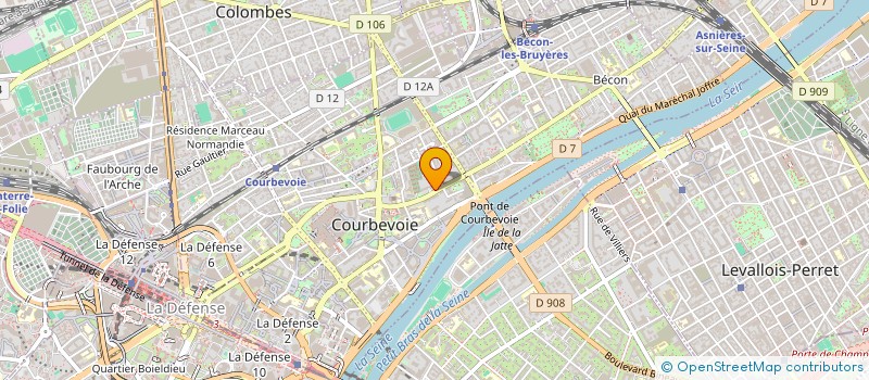 localisation de l'entreprise MADAME MARIE GENOULAZ à COURBEVOIE