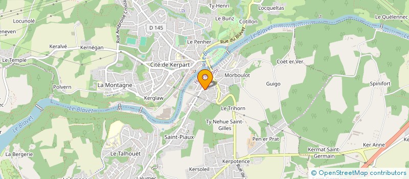 localisation de l'entreprise MADAME MARIE GENTY  HENNEBONT