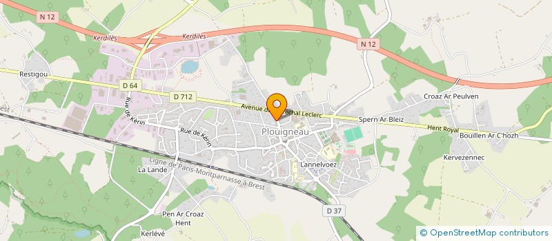 localisation de l'entreprise MADAME MARIE GEORGE  PLOUIGNEAU