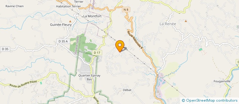 localisation de l'entreprise MADAME MARIE-GEORGE NOIRAN  RIVIERE-PILOTE