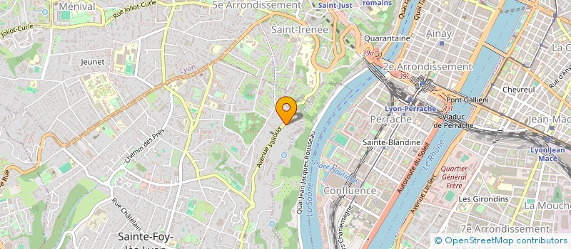 localisation de l'entreprise MADAME MARIE GERARD  SAINTE-FOY-LES-LYON