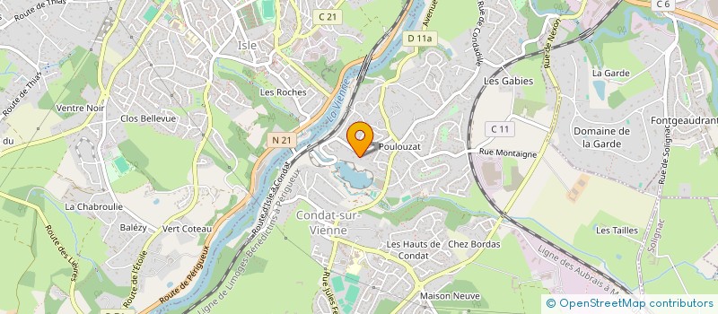 localisation de l'entreprise MADAME MARIE GERARD  CONDAT-SUR-VIENNE