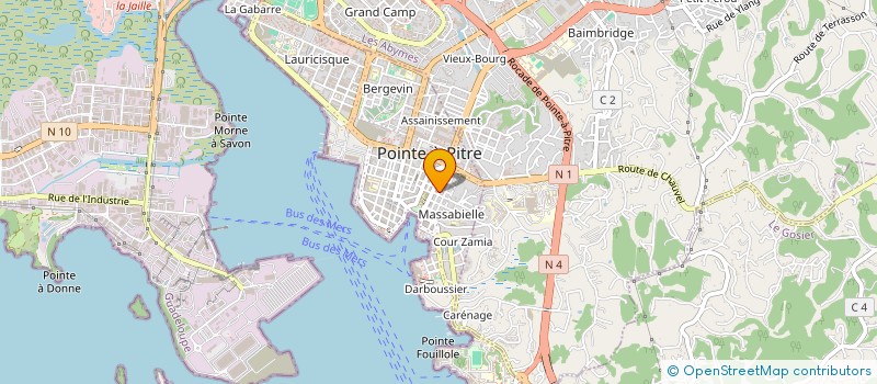 localisation de l'entreprise MADAME MARIE-GERARD SAINT-LOUIS à POINTE-A-PITRE