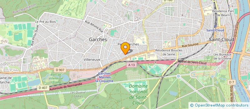 localisation de l'entreprise MADAME MARIE GERAT à GARCHES