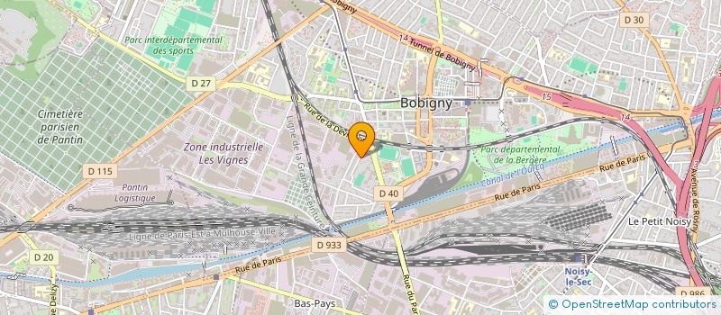 localisation de l'entreprise MADAME MARIE GERMAINE KOYAMOBAYE à BOBIGNY