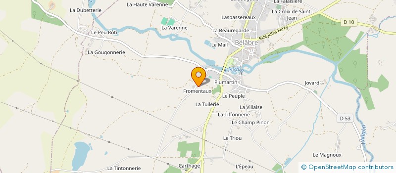 localisation de l'entreprise MADAME MARIE GERVASONI à BELABRE