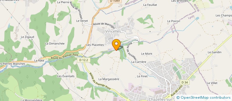 localisation de l'entreprise MADAME MARIE GEVOLDE à CHAZELLES SUR LYON