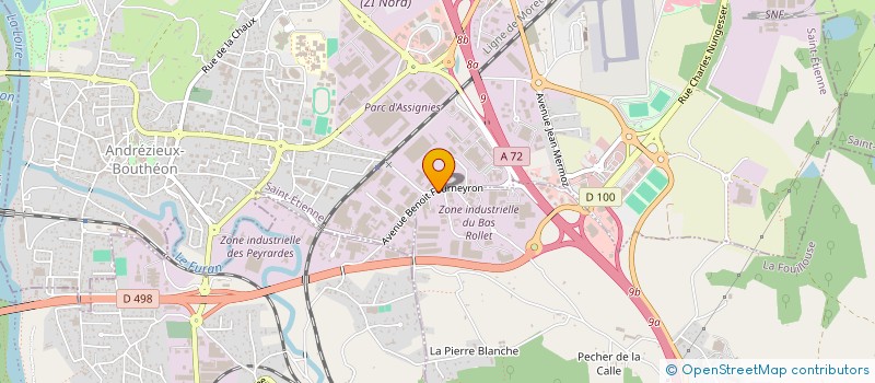 localisation de l'entreprise MADAME MARIE GEYMANN  SAINT-JUST-SAINT-RAMBERT