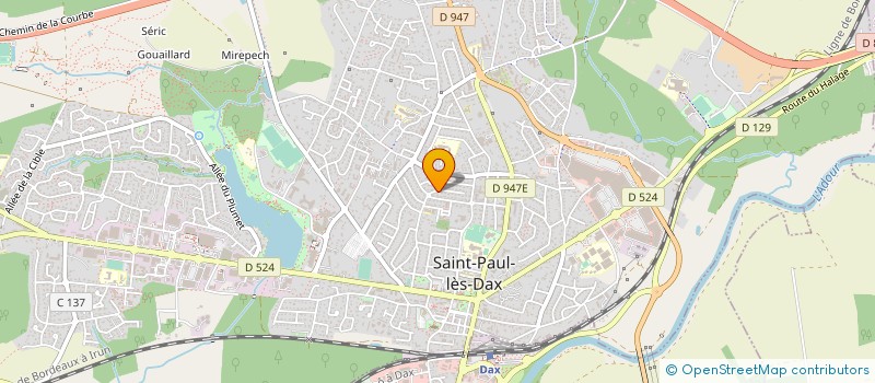 localisation de l'entreprise MADAME MARIE GHYLENE BRISE à SAINT-PAUL-LES-DAX