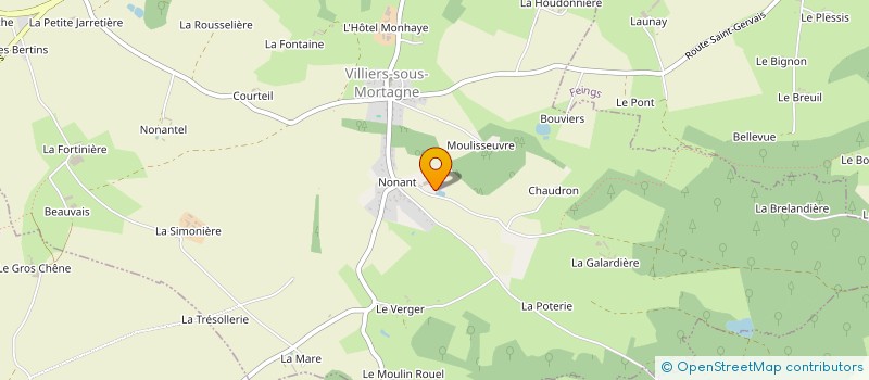 localisation de l'entreprise MADAME MARIE GIBON à VILLIERS-SOUS-MORTAGNE