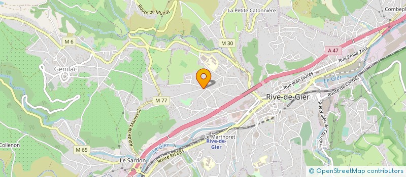 localisation de l'entreprise MADAME MARIE GILBERT à RIVE-DE-GIER